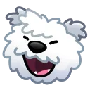 Sticker from the "Dogs Emoji" sticker pack