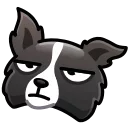 Sticker from the "Dogs Emoji" sticker pack