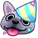 Sticker from the "Dogs Emoji" sticker pack