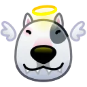 Sticker from the "Dogs Emoji" sticker pack