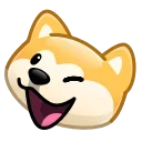 Sticker from the "Dogs Emoji" sticker pack