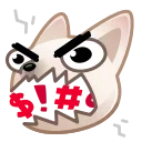 Sticker from the "Dogs Emoji" sticker pack