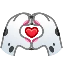 Sticker from the "Dogs Emoji" sticker pack