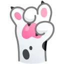 Sticker from the "Dogs Emoji" sticker pack