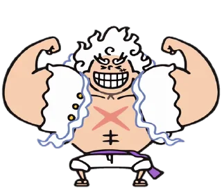 Sticker from the "One Piece Luffy Gear 5" sticker pack