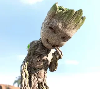 Стикер из набора "I am groot"