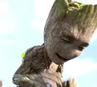 Стикер из набора "I am groot"