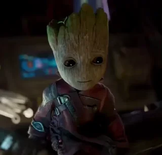 Стикер из набора "I am groot"