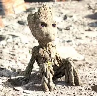 Стикер из набора "I am groot"