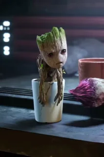 Стикер из набора "I am groot"