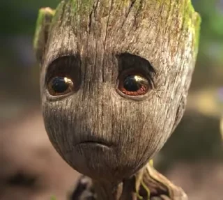 Стикер из набора "I am groot"