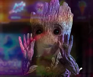 Стикер из набора "I am groot"