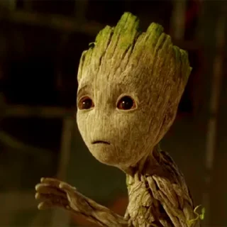 Стикер из набора "I am groot"