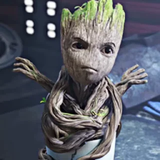 Стикер из набора "I am groot"