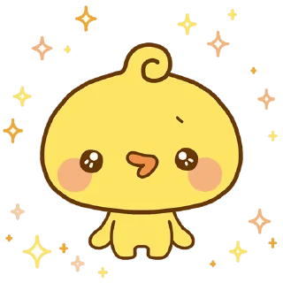 Sticker from the "Playful Piyomaru" sticker pack