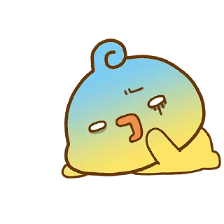 Sticker from the "Playful Piyomaru" sticker pack