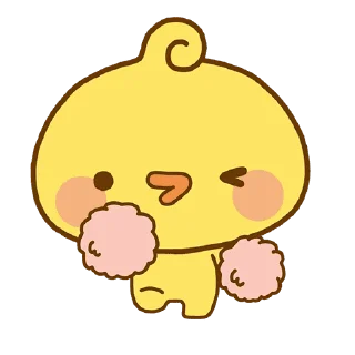 Sticker from the "Playful Piyomaru" sticker pack