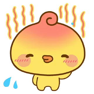 Sticker from the "Playful Piyomaru" sticker pack