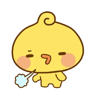 Sticker from the "Playful Piyomaru" sticker pack