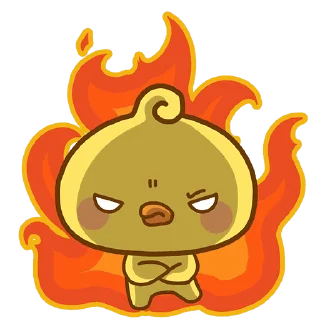 Sticker from the "Playful Piyomaru" sticker pack