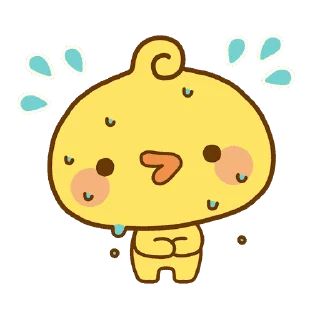 Sticker from the "Playful Piyomaru" sticker pack