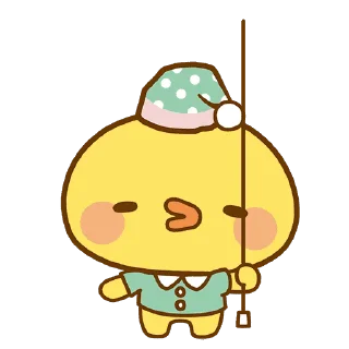 Sticker from the "Playful Piyomaru" sticker pack