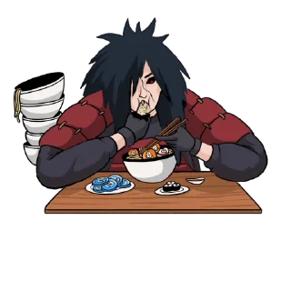 Sticker from the "Madara Uchiha | Мадара Учиха" sticker pack