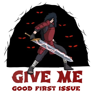 Sticker from the "Madara Uchiha | Мадара Учиха" sticker pack