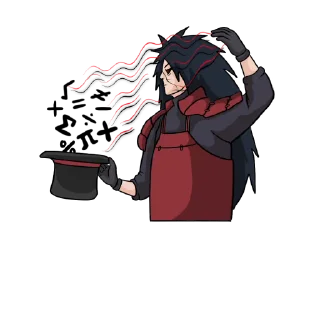 Sticker from the "Madara Uchiha | Мадара Учиха" sticker pack