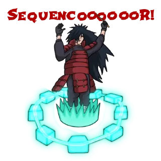 Sticker from the "Madara Uchiha | Мадара Учиха" sticker pack