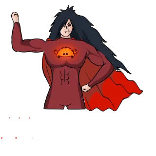 Sticker from the "Madara Uchiha | Мадара Учиха" sticker pack