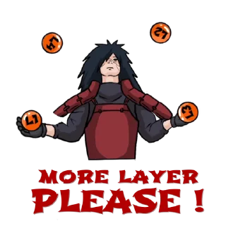 Sticker from the "Madara Uchiha | Мадара Учиха" sticker pack