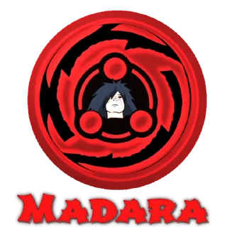 Sticker from the "Madara Uchiha | Мадара Учиха" sticker pack