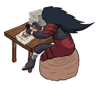 Sticker from the "Madara Uchiha | Мадара Учиха" sticker pack