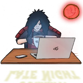 Sticker from the "Madara Uchiha | Мадара Учиха" sticker pack