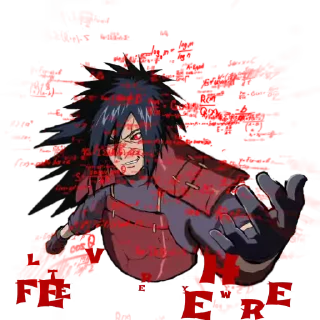 Sticker from the "Madara Uchiha | Мадара Учиха" sticker pack