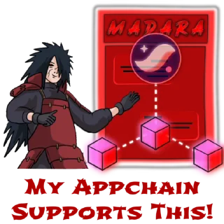 Sticker from the "Madara Uchiha | Мадара Учиха" sticker pack