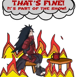 Sticker from the "Madara Uchiha | Мадара Учиха" sticker pack