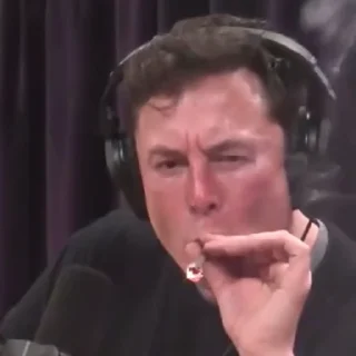 Стикер из набора "The great Elon Musk emotes 2"