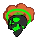 Sticker from the "Toxic Skull" sticker pack