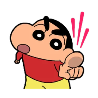 Sticker from the "Shinchan" sticker pack