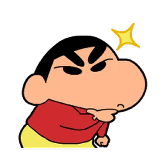 Sticker from the "Shinchan" sticker pack