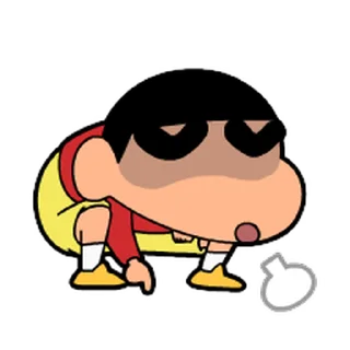 Sticker from the "Shinchan" sticker pack