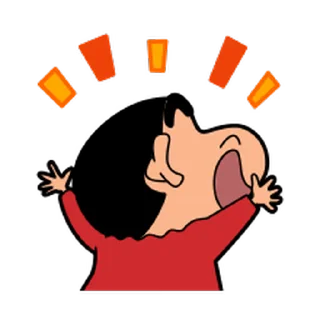 Sticker from the "Shinchan" sticker pack