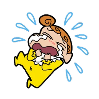 Sticker from the "Shinchan" sticker pack