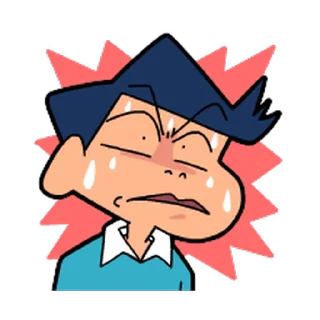 Sticker from the "Shinchan" sticker pack