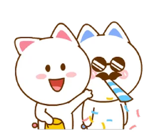 Sticker from the "Neko & Goya" sticker pack