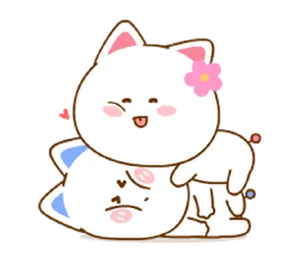 Sticker from the "Neko & Goya" sticker pack