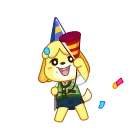 Sticker from the "Isabelle" sticker pack