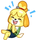 Sticker from the "Isabelle" sticker pack